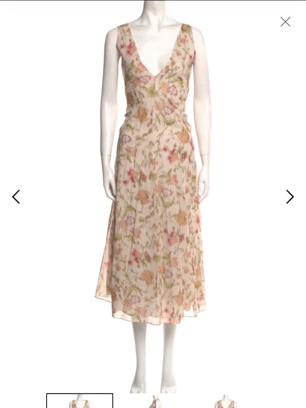 NWT Rebecca Taylor midi floral dress size xs/small
